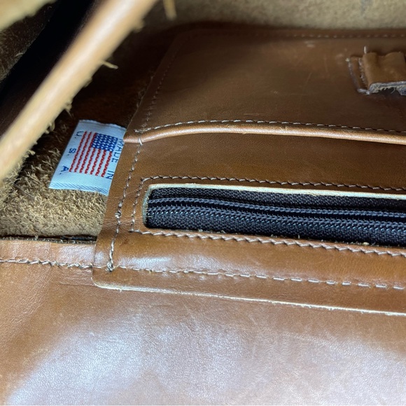 Vintage Genuine Leather Briefcase - Laptop Bag - Satchel - Made in USA - Picture 12 of 14